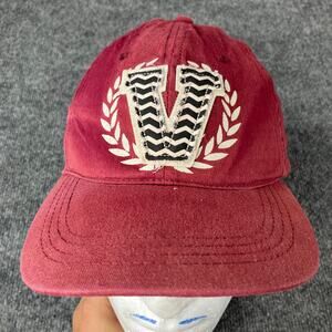 SO Men's Red V Patch Cap Chevron Adjustable Strapback Hat
